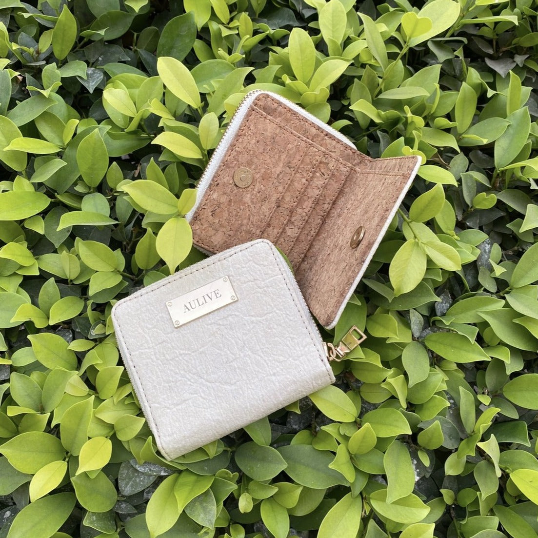 June Piña Wallet with Cork Lining