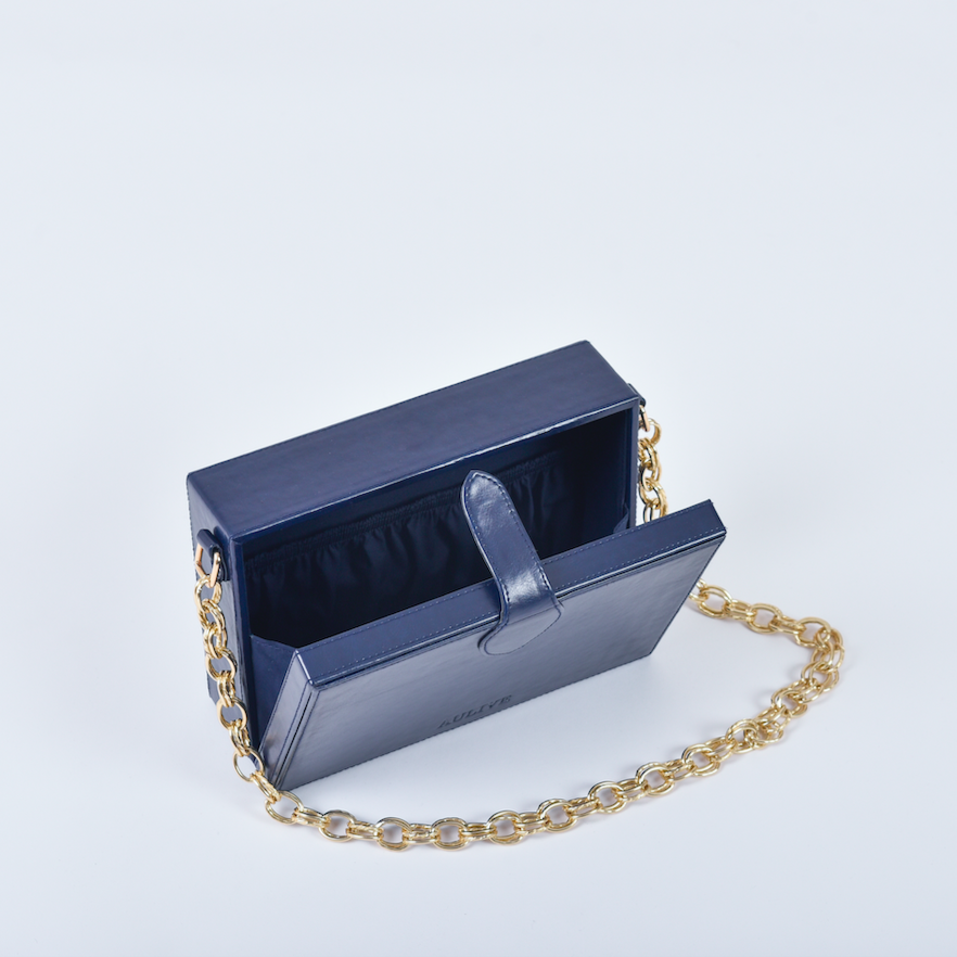 Noah Box Bag - Midnight Blue