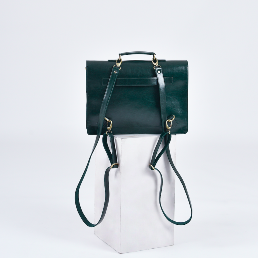 Boston Two-in-One Laptop Bag - Green