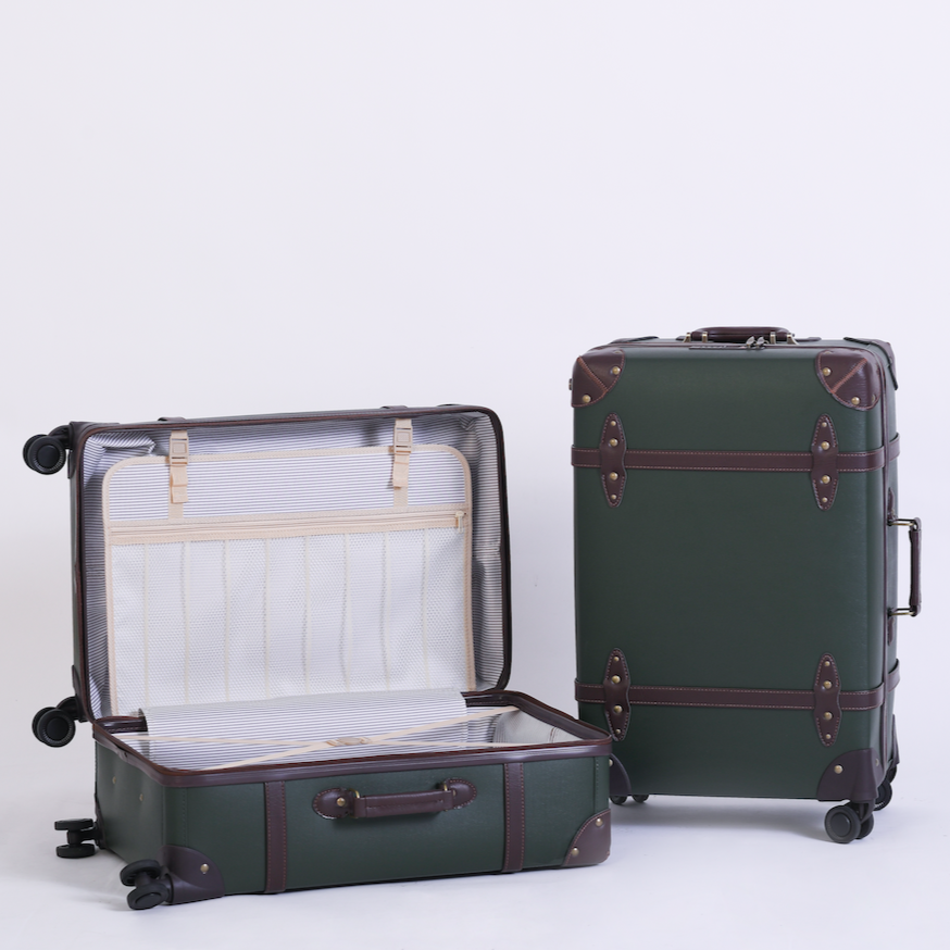 Medium Vintage Spinner - Forest Green