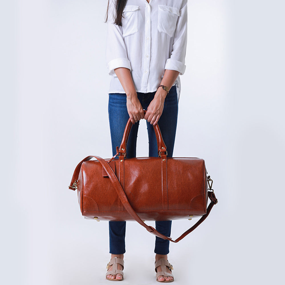 Classic Weekender Duffel - Tan