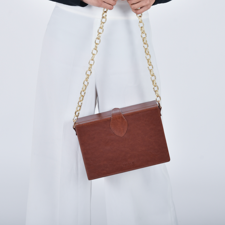 Noah Box Bag - Sienna Brown