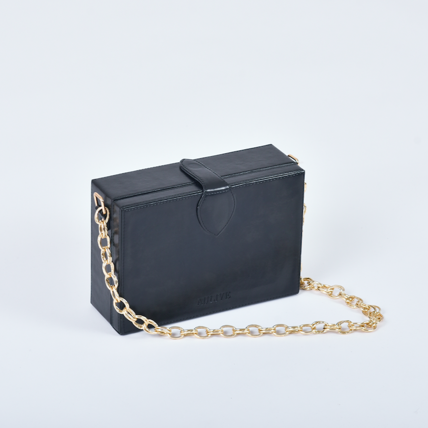 Noah Box Bag - Noir Black