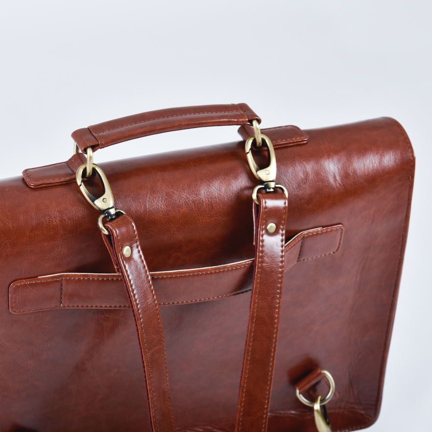 The Boston Two-in-One Laptop Bag - Tan